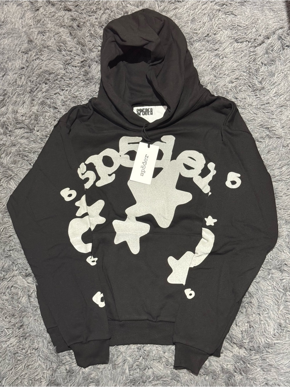 Sp5der Spider Worldwide Beluga Hoodie Black Small